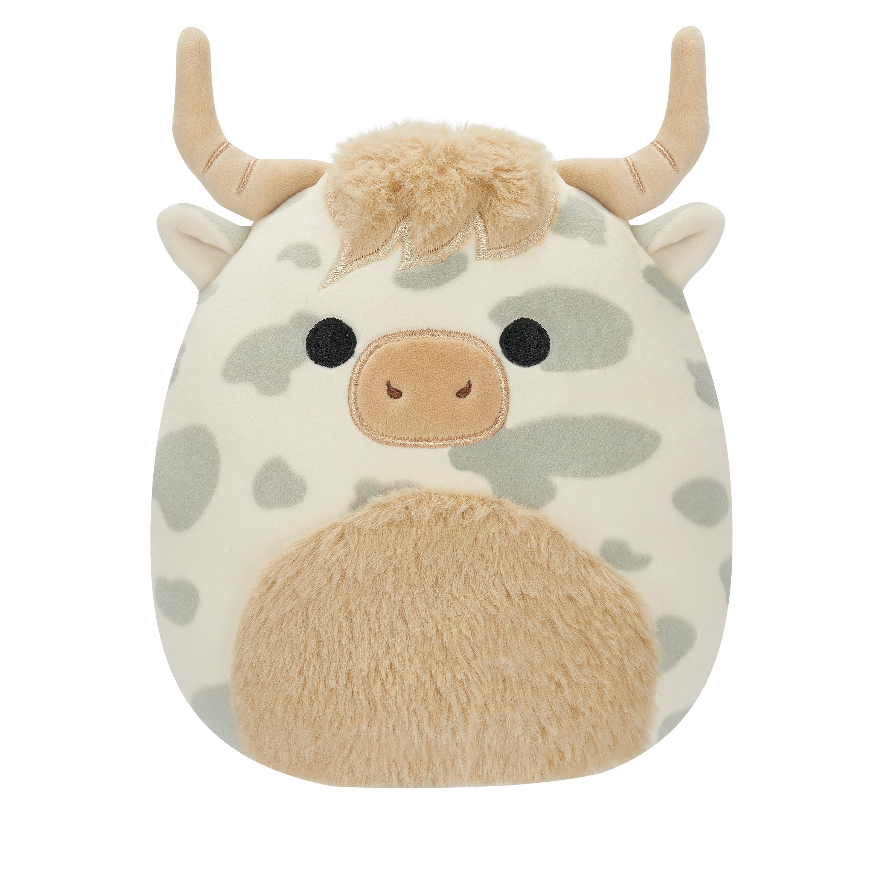 Squishmallows Borsa The Grey Spotted Highland Cow 19 Cm