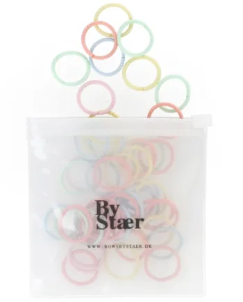 By Stær Mini Hårelastik Mix    50 Stk