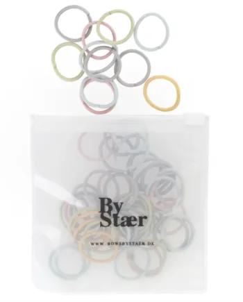 By Stær Mini Hårelastik Mix    50 Stk