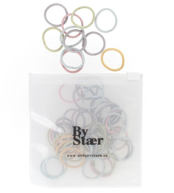 By Stær Mini Hårelastik Mix 50 Stk