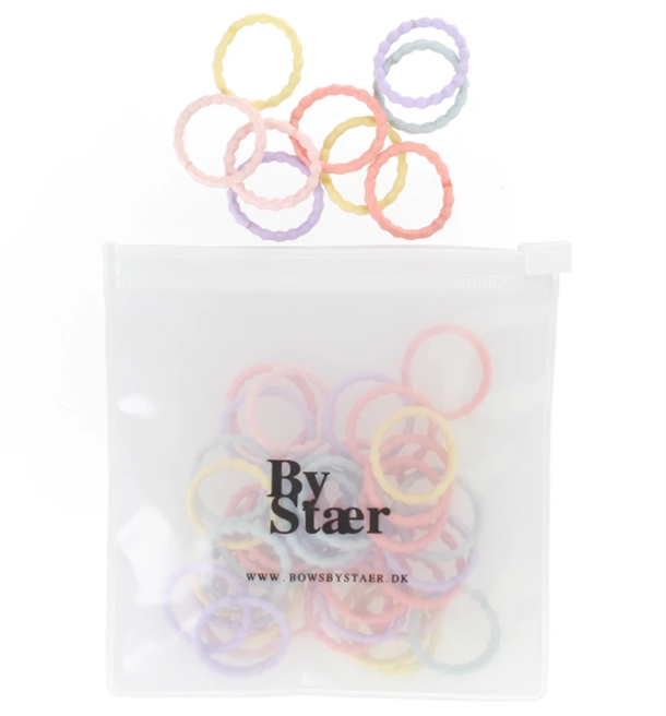 By Stær Mini Hårelastik Mix 50 Stk
