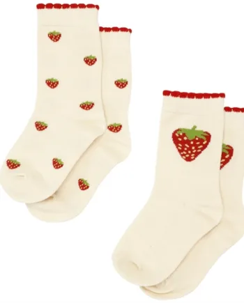 Flöss Strømper Jordbær  -pack Strawberry Socks