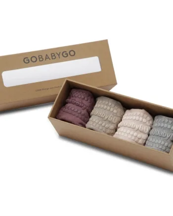 Gobabygo Strømper Skridsikre Bambus Combo Box Soft Pink