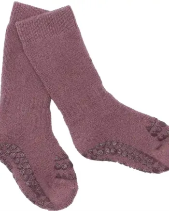 Gobabygo Strømper Tyk Bomuld Misty Plum