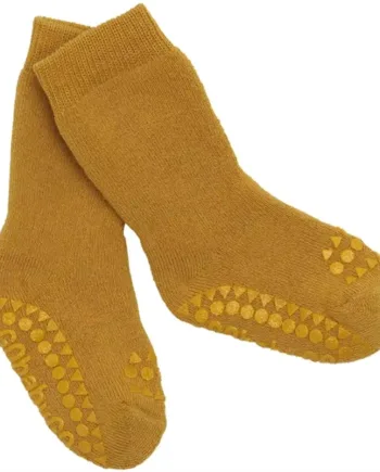 Gobabygo Strømper Tyk Bomuld Mustard