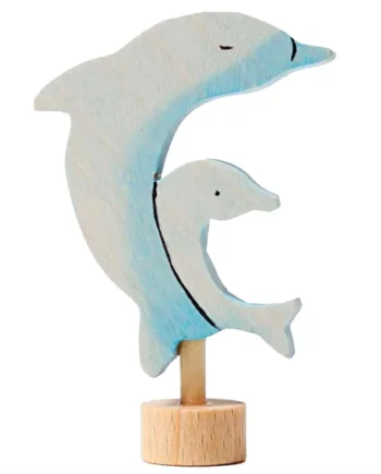 Grimms Dekorativ Figur To Delfiner