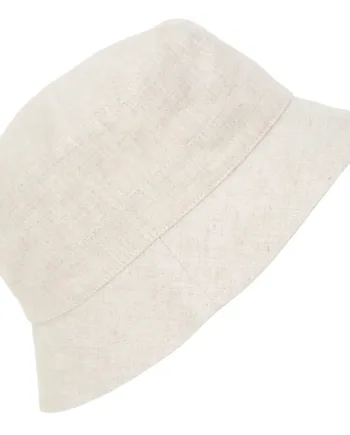Huttelihut Solhat Bøllehat Hør Antique White