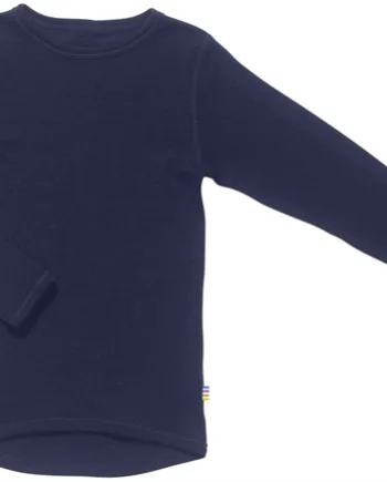 Joha Bluse Uld Rib Marineblå