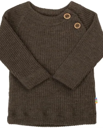 Joha Uld Bluse Strik Brown Melange