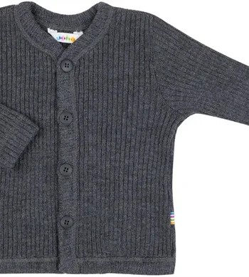 Joha Uld Cardigan Rib Grå