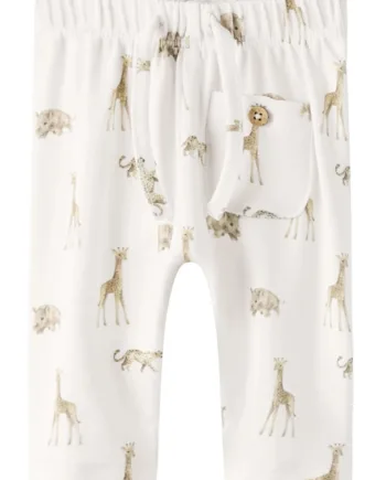Lil Atelier Bukser Gayo Elo Coconut Milk Animals African
