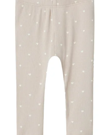 Lil Atelier Leggings Hjerter Gago Gray Morn Heart