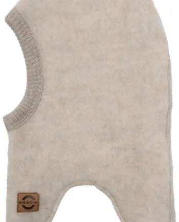 Mikk-line Elefanthue Uld Melange Offwhite