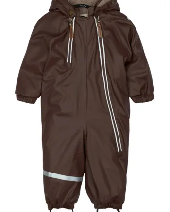 Mikk-line Flyverdragt Pu   Zip Recycled French Roast