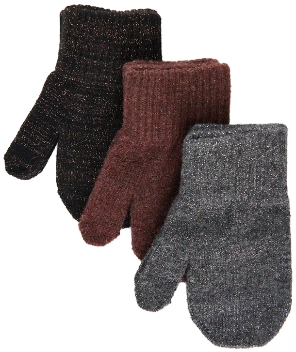 Mikk-line Luffer -pak Dark Mink Black Antrazite Glitter