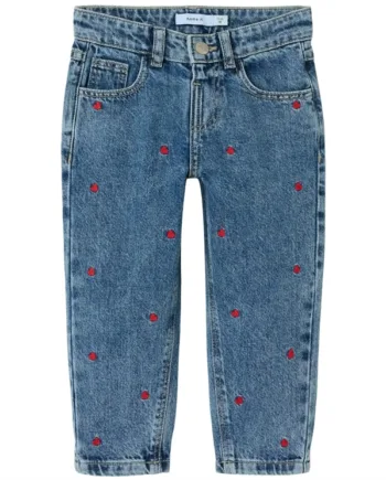 Name It Jeans Bella Hjerter Medium Blue Denim