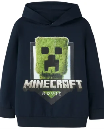Name It Minecraft Hættetrøje Nkmol Creeper Navy Blazer
