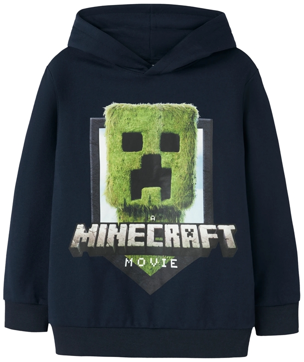Name It Minecraft Hættetrøje Nkmol Creeper Navy Blazer