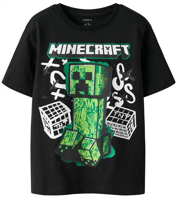 Name It -shirt Minecraft Nkmdi Black