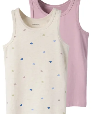 Name It Undertrøje  -pak Nmftank Top Peyote Hearts