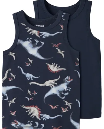 Name It Undertrøje  -pak Nmmtank Top Dino Navy Blazer