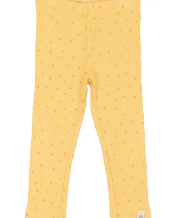 Petit Piao Leggings Modal Dot Yellow Sun