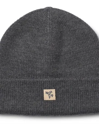 Wheat Hue Uld Beanie Omalas Charcoal Melange
