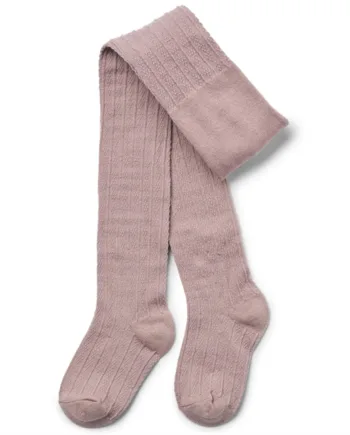 Wheat Strømpebukser Karla Wool Lace Uld Dry Rose