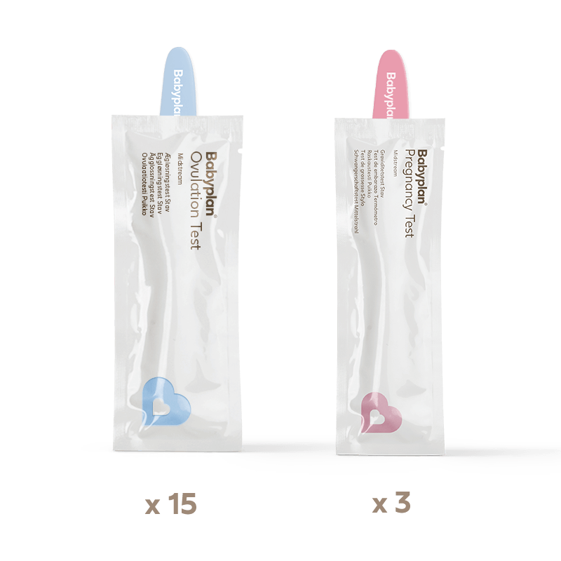 Babyplan Testsæt 15 ægløsningstest Graviditetstest Stav