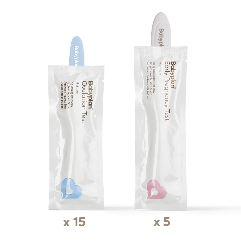 Babyplan Testsæt 15 ægløsningstest Tidlig Graviditetstest Stav