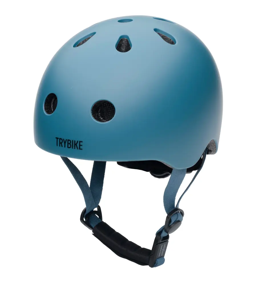 Cykelhjelm Med Retrolook   Vintageblå Xs