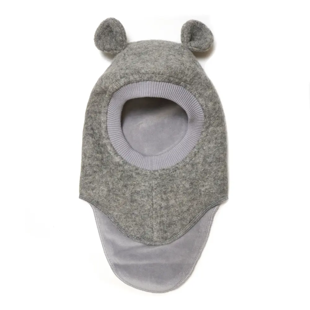 Elefanthue ører Blød Uld Medium Grey Melange 12-24 Mdr