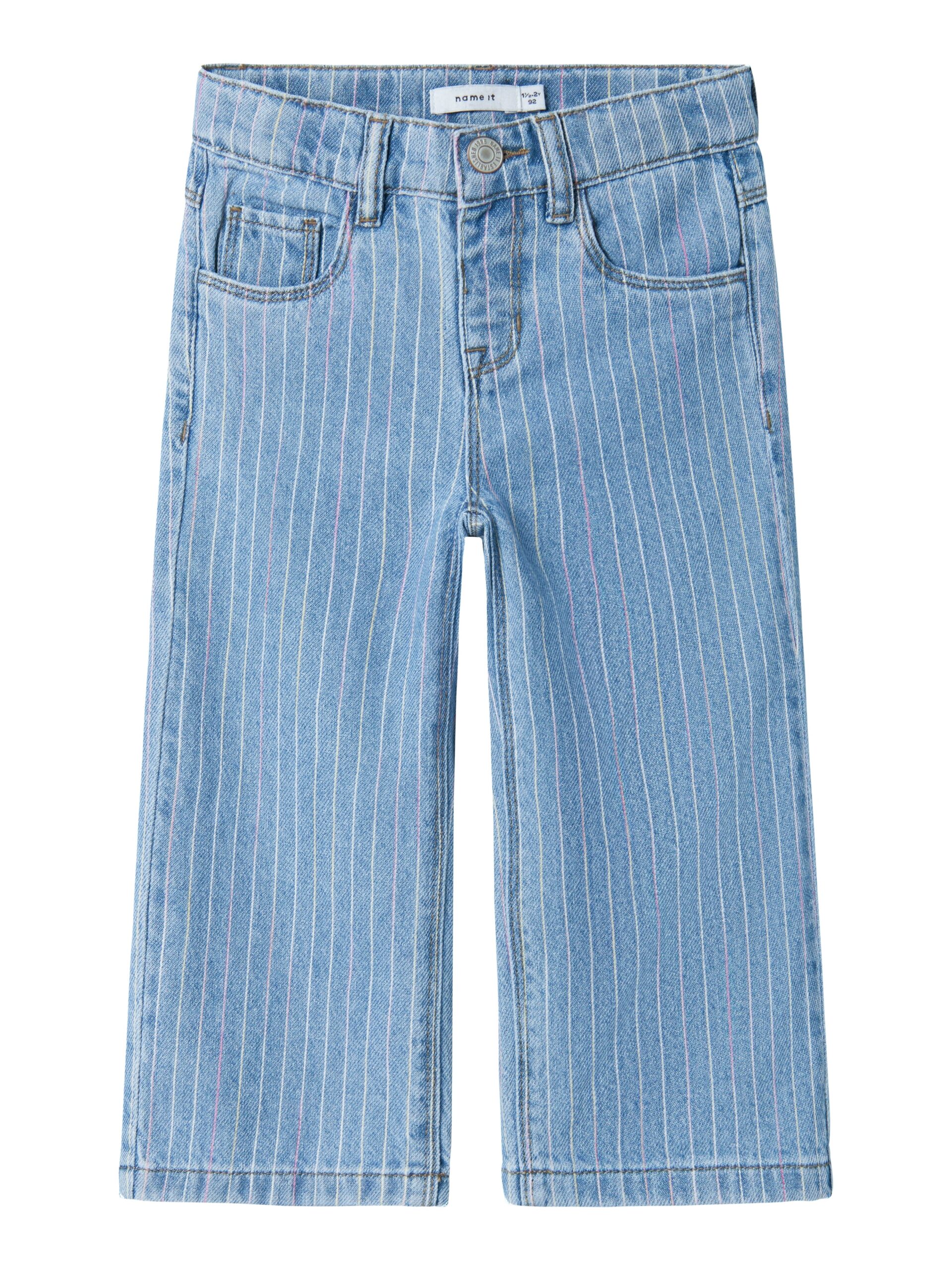 Name It Rose Wide Stripe Jeans Light Blue Denim 92 Cm