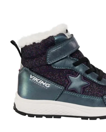 Equip Star Warm Wp 1v Sl Vinterstøvle Glitter Black 27
