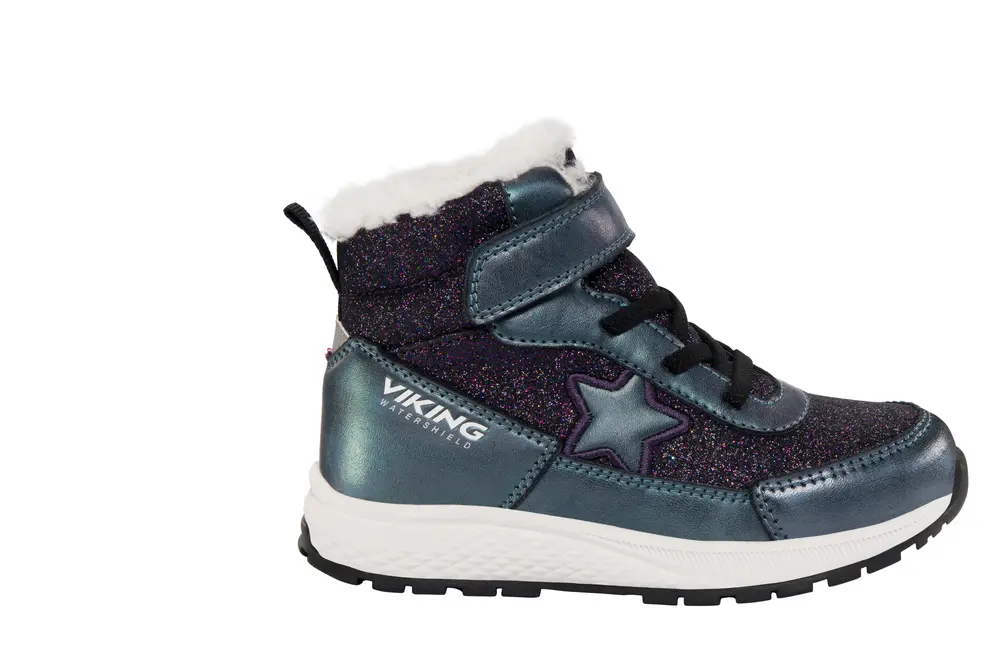 Equip Star Warm Wp 1v Sl Vinterstøvle Glitter Black 27