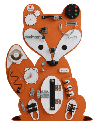 Foxy Family Aktivitetstavle Ræv  Orange 82 Cm Uden Ben