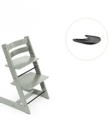 Højstol Inkl  Tray Glacier Green Sort