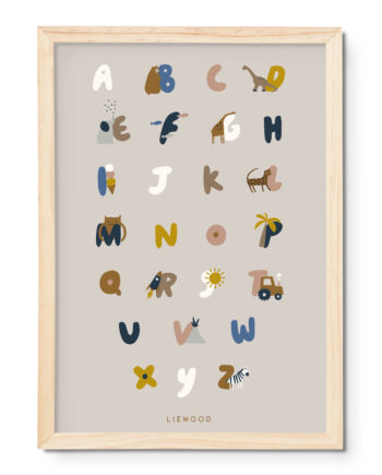 Liewood Beverly Abc Plakat 50x70 Cm