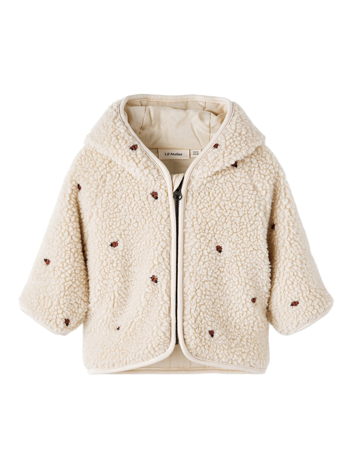 Lil Atelier Nalo Loose Sherpa Jakke Baby Fog 56 Cm