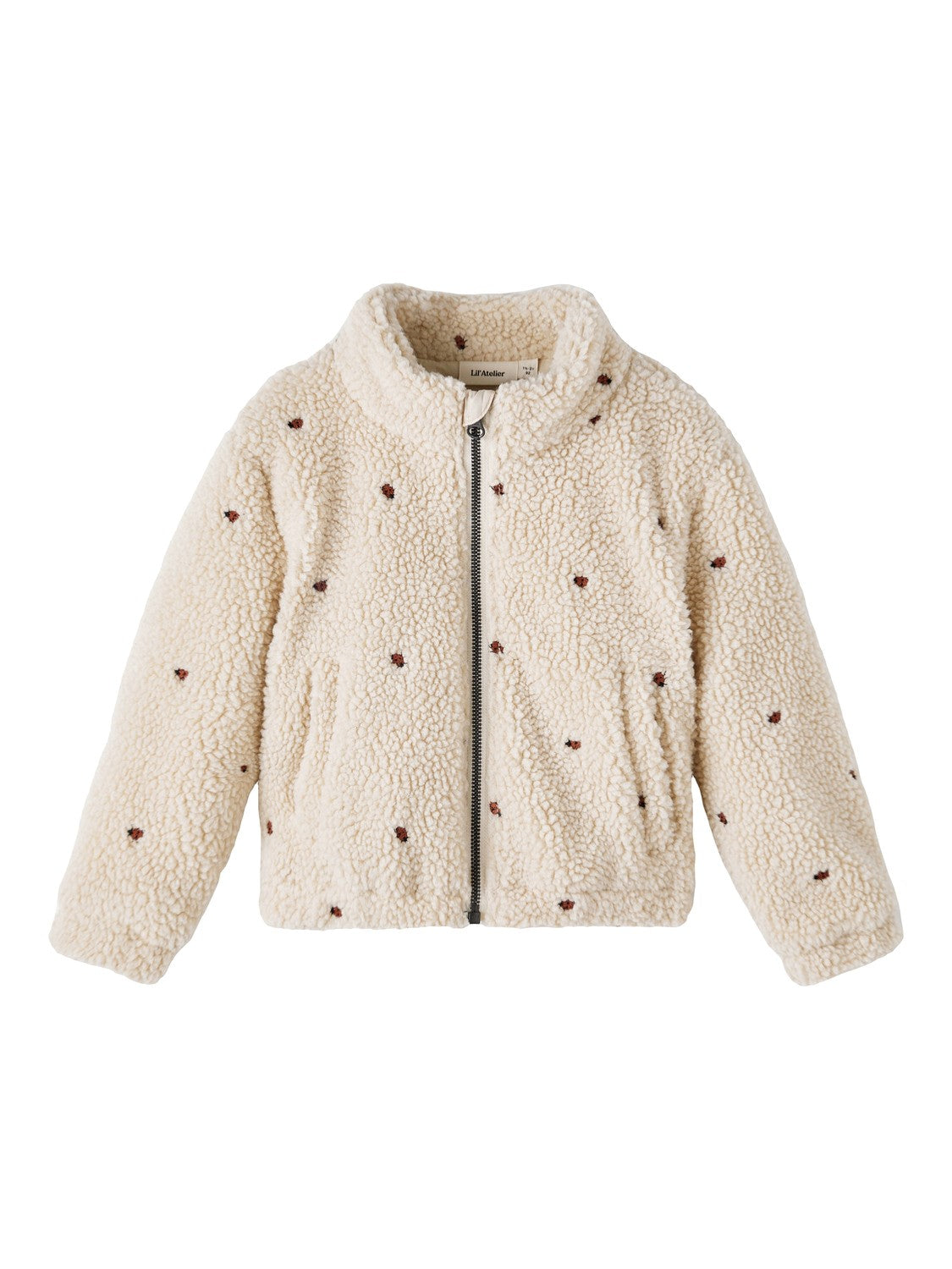 Lil Atelier Nalo Sherpa Loose Jacket Fog 92 Cm
