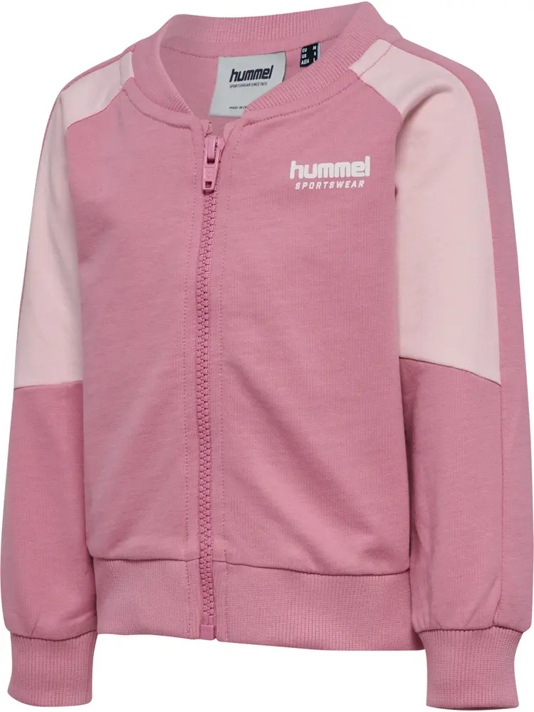 Loose Block Zip Trøje Pale Lilac 86