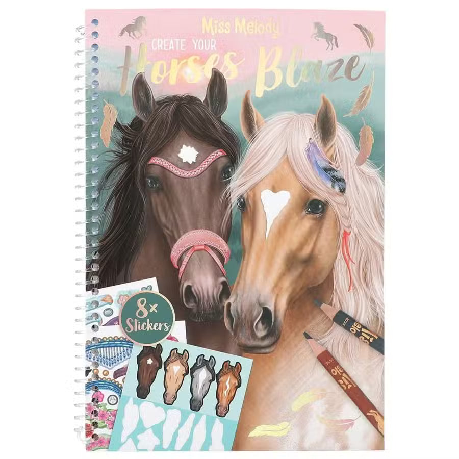 Miss Melody Klistermærkebog Horses Blaze