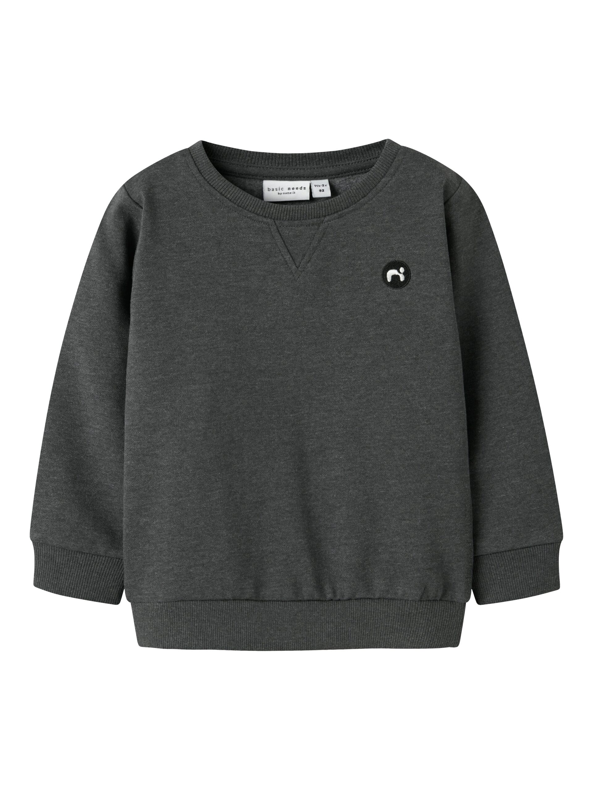 Name It Vimo Sweat Shirt Noos Dark Grey Melange 80 Cm