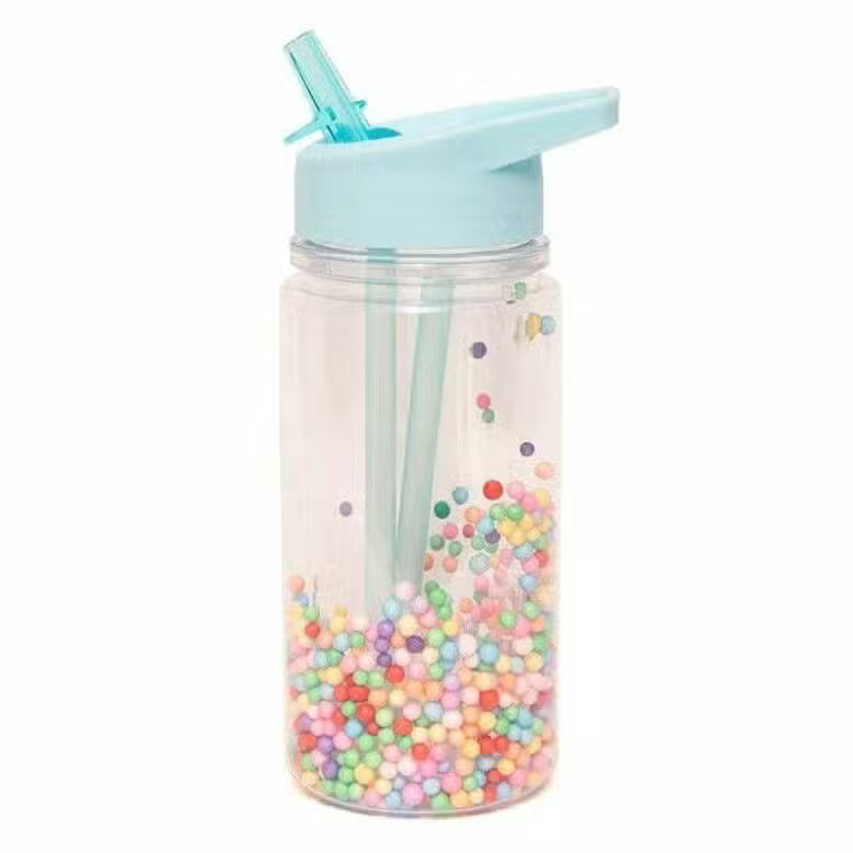 Petit Monkey Drikkedunk Confetti Aqua Blue