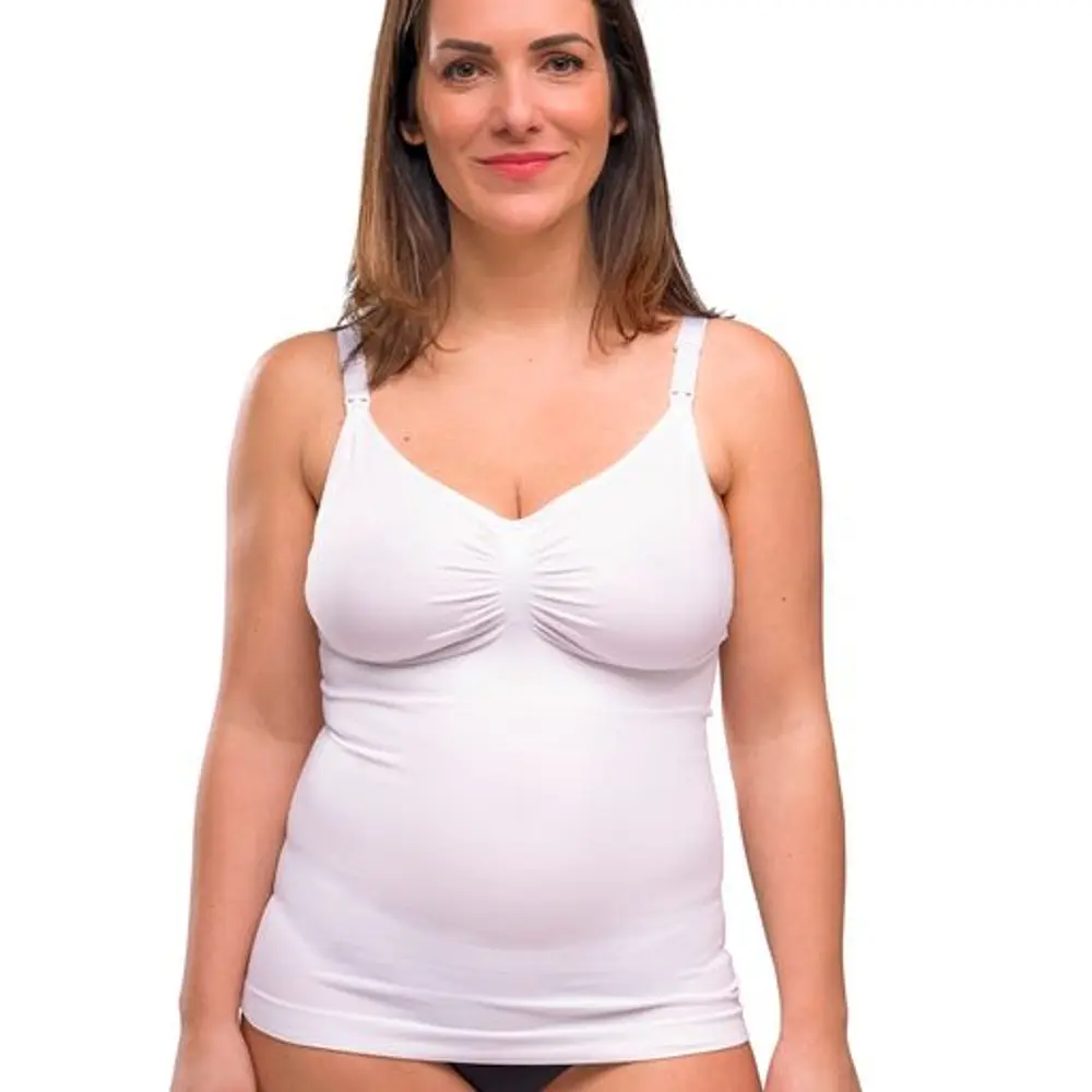 Sømløs Ammetop Med Shapewear Hvid