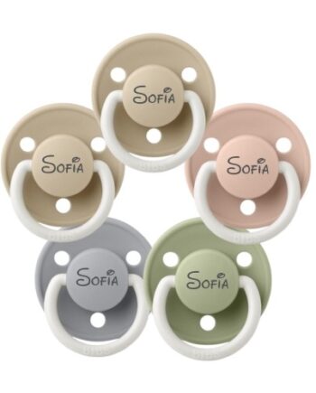 Bibs De Lux Night  One Size   -36 Mdr  Rund Silikone  Sutter Med Navn   -pak