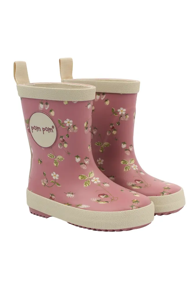 Bliss Gummistøvle    Print Dusty Rose Strawberry Aop 28