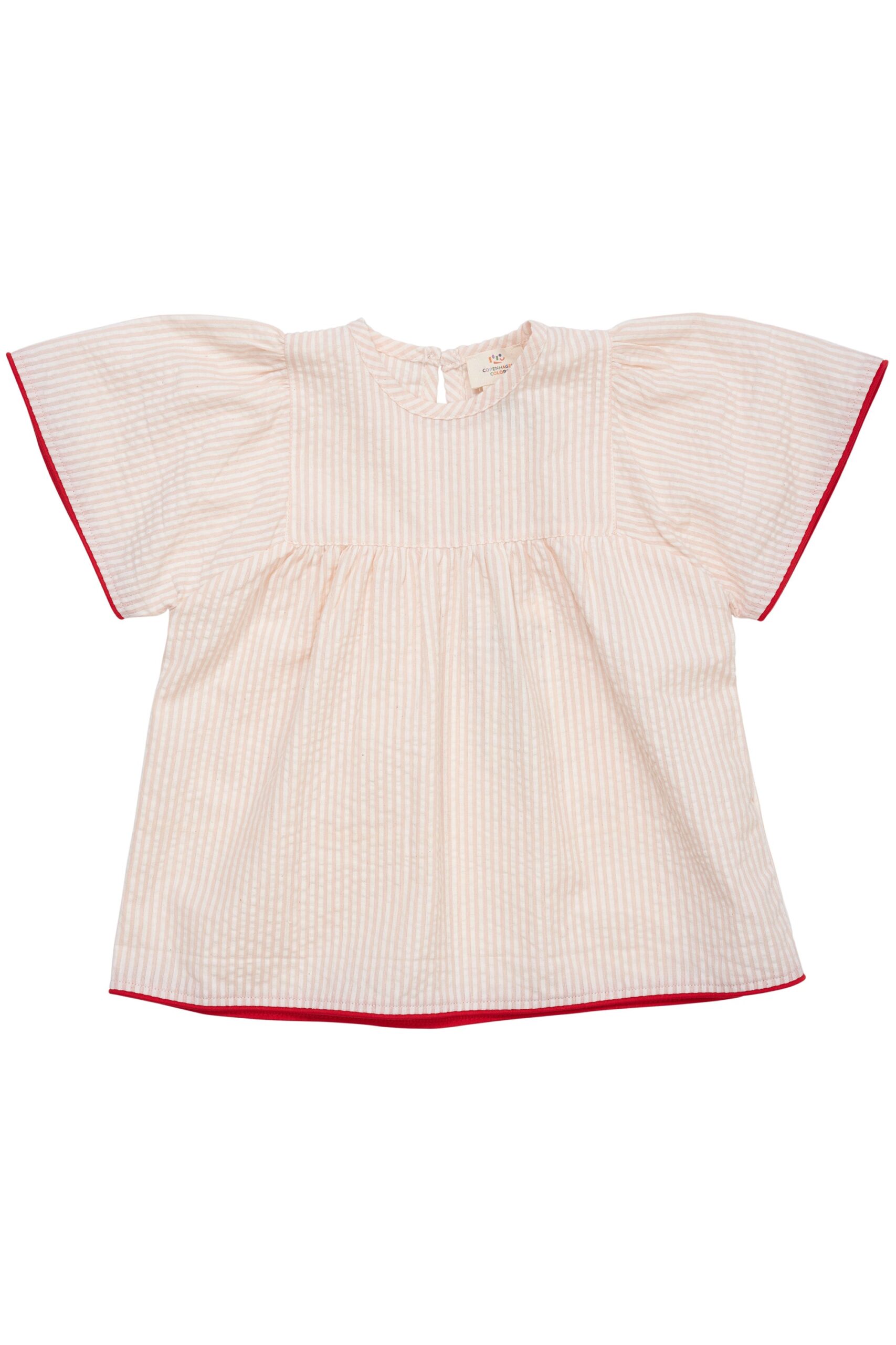 Copenhagen Colors Bluse Dusty Rose Cream Stripe 80 Cm