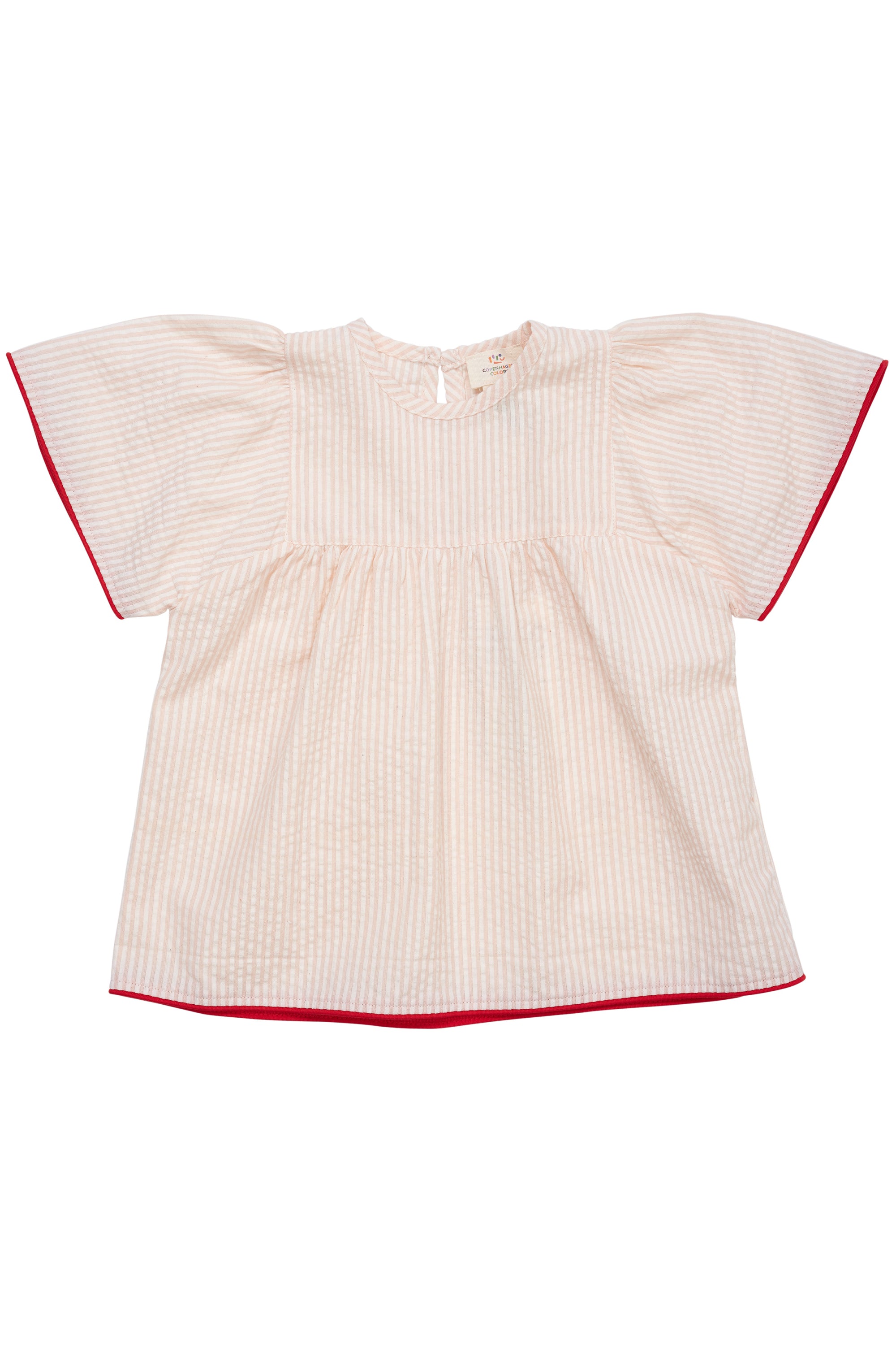 Copenhagen Colors Bluse Dusty Rose Cream Stripe 80 Cm