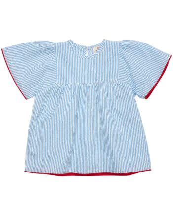 Copenhagen Colors Bluse Sky Blue Cream Stripe 80 Cm